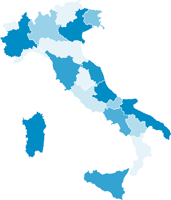 Karte mit Beraterregionen
